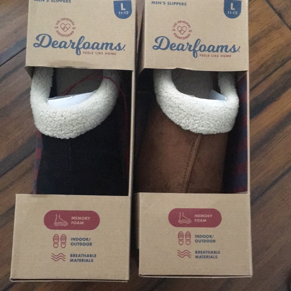 BRAND NEW Dearfoams indoor/outdoor Slippers - Picture 5 of 5